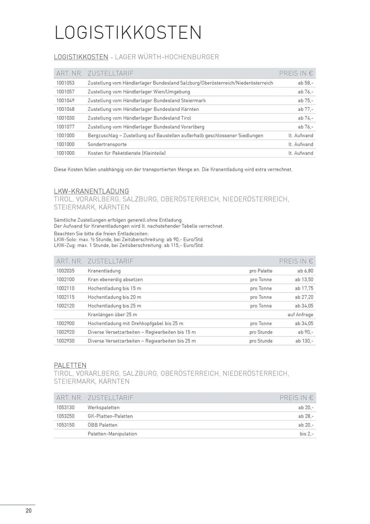 Würth Flugblatt von 22. Februar bis 31. Dezember 2024 - Flugblätt seite  20