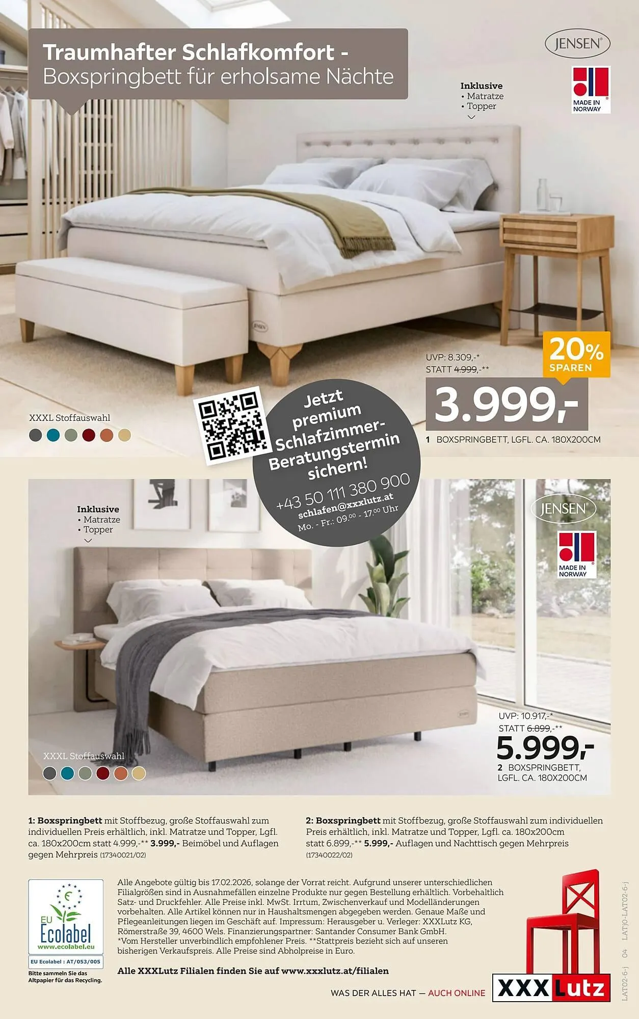 XXXLutz Prospekt von 27. Jänner bis 17. Februar 2026 - Flugblätt seite  4