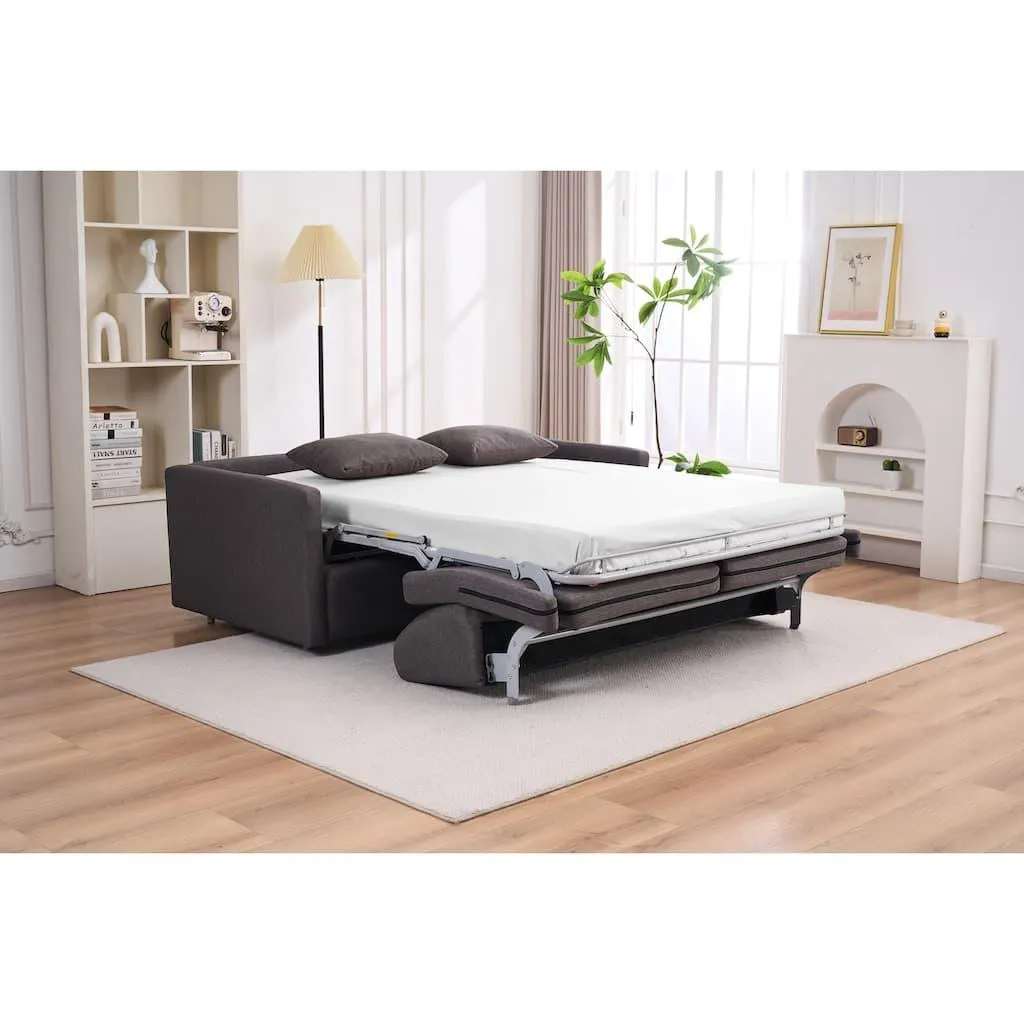 ATLANTIC home collection Schlafsofa »Robin« mit Matratze und Zierkissen, Dauerschläfer