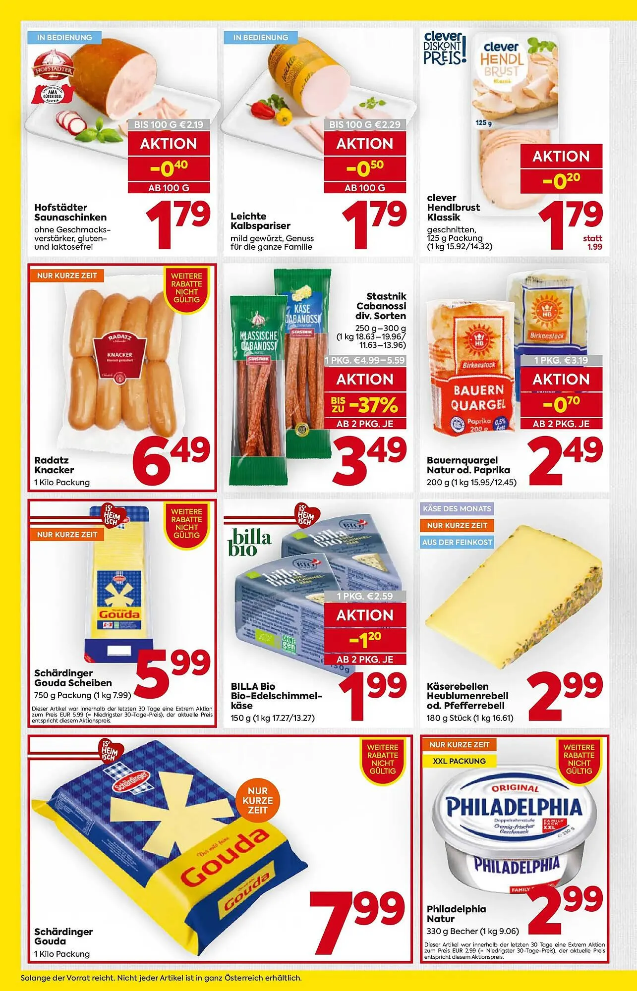 Billa Flugblatt von 2. Jänner bis 7. Jänner 2026 - Flugblätt seite  10