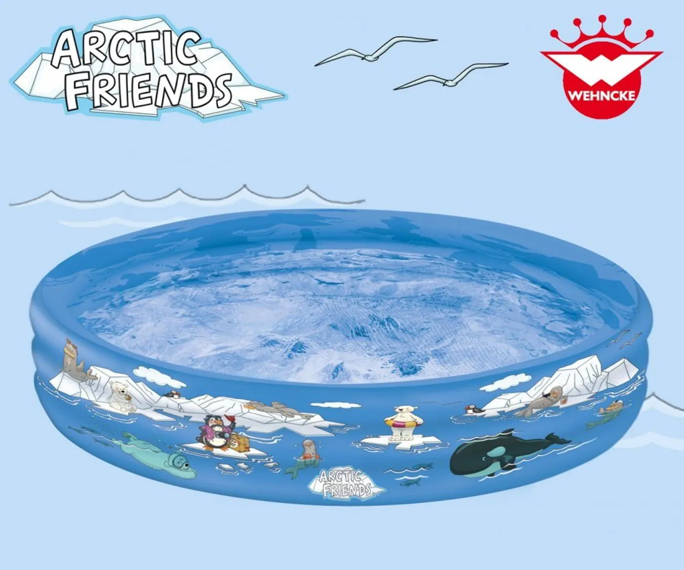 HAPPY PEOPLE Pool ARCTIC FRIENDS 150x25cm