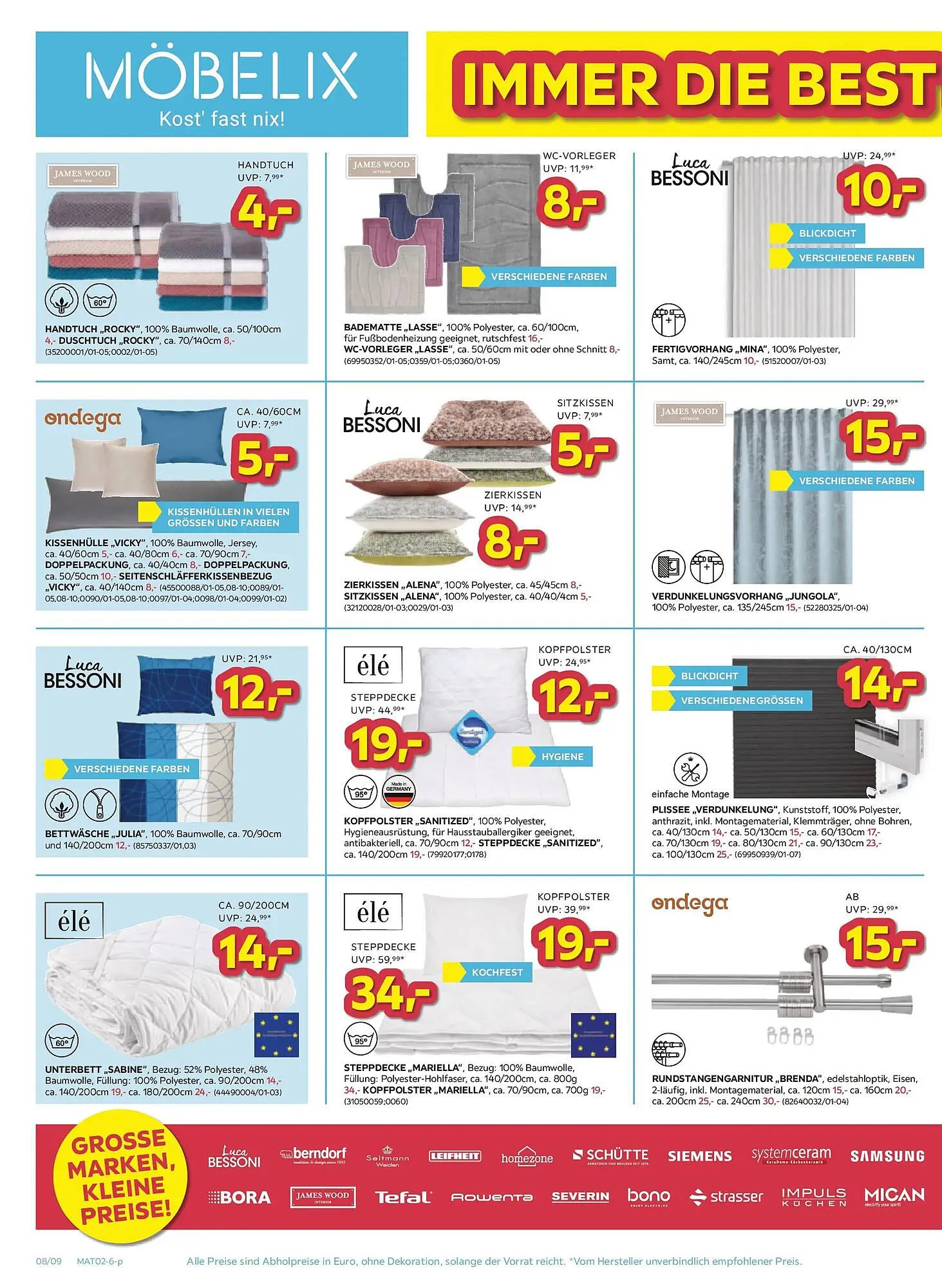 Möbelix Prospekt von 3. Februar bis 9. Februar 2026 - Flugblätt seite  8