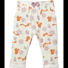 Hose mit Zierschleife Teddykopf Baby, elastischer Bund