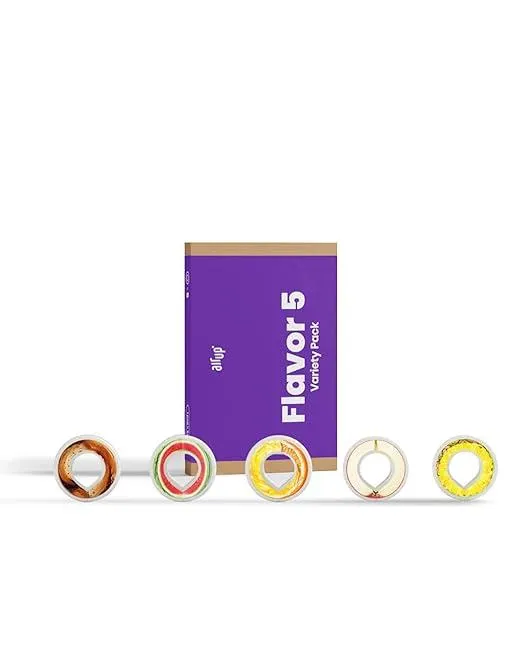 air up® Pods Original | Flavor 5 Probierpaket Vol. 2 | Zuckerfreier Geschmack für Wasser: Kola, Wassermelone, Orangeade, Apfel, Ananas | Für die Trinkflasche mit & ohne kohlensäurehaltige Wasser