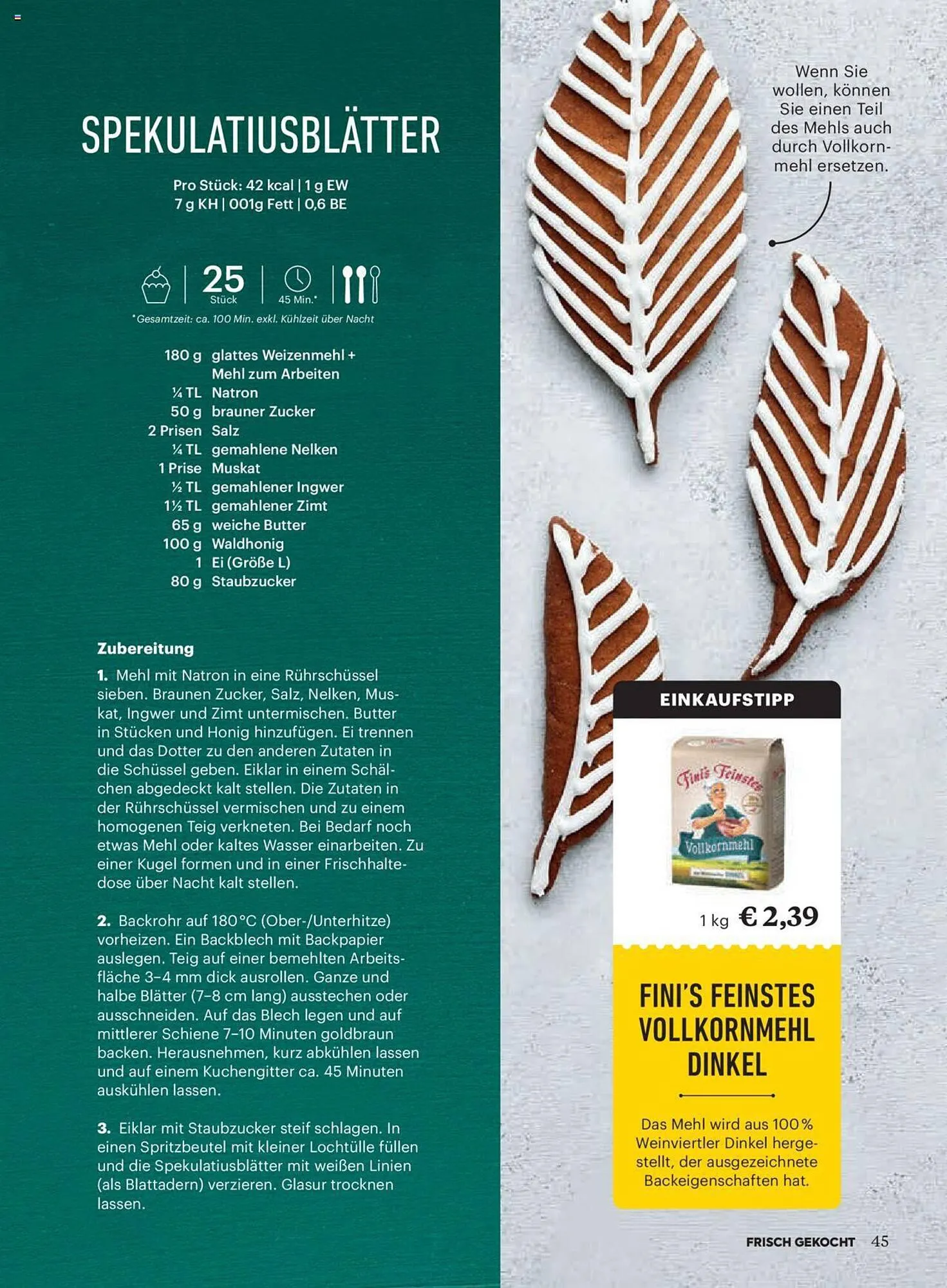 Billa Flugblatt von 1. Dezember bis 31. Dezember 2023 - Flugblätt seite  45