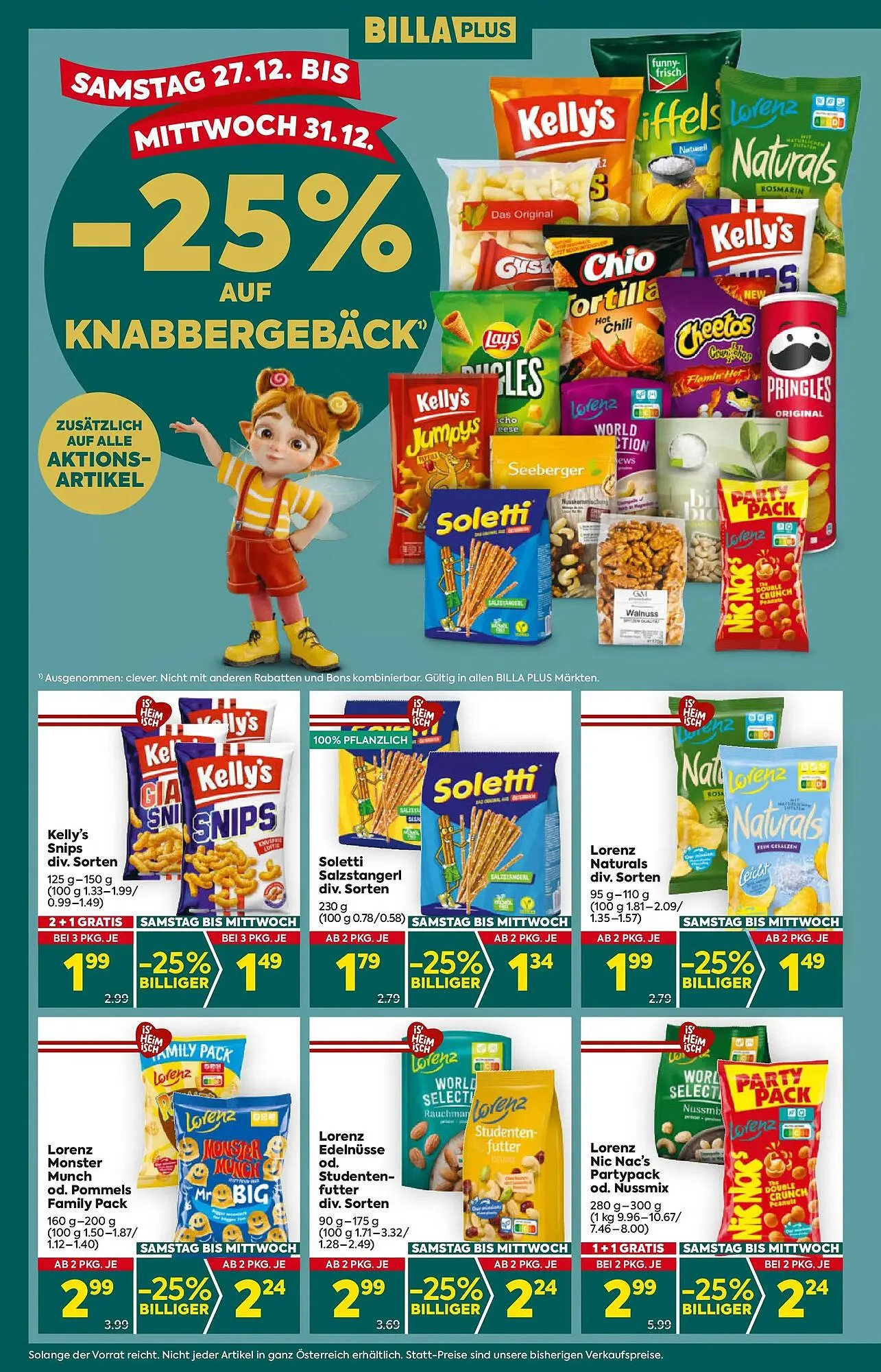 Billa Flugblatt von 27. Dezember bis 31. Dezember 2025 - Flugblätt seite  2