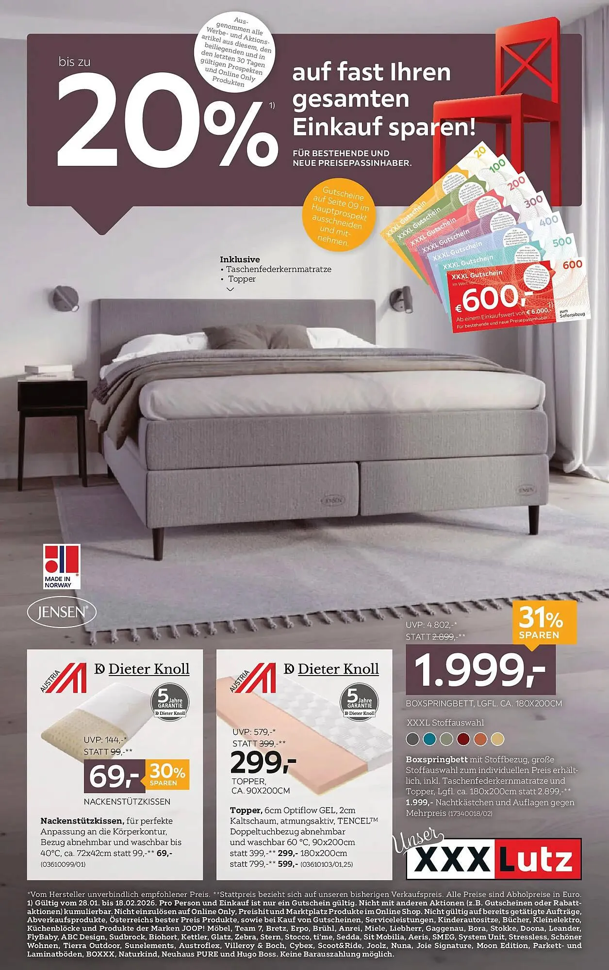 XXXLutz Prospekt von 27. Jänner bis 17. Februar 2026 - Flugblätt seite  1