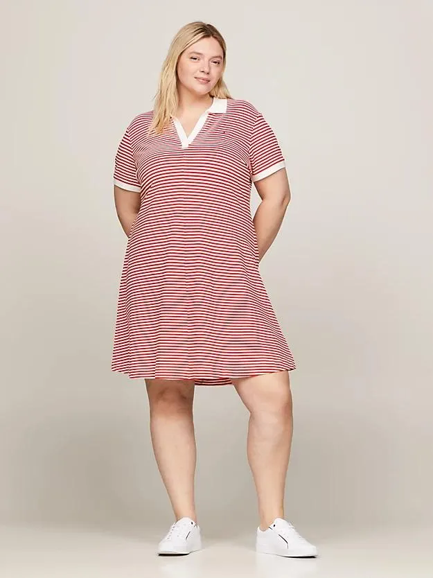 Curve Polokleid mit knopfloser Leiste