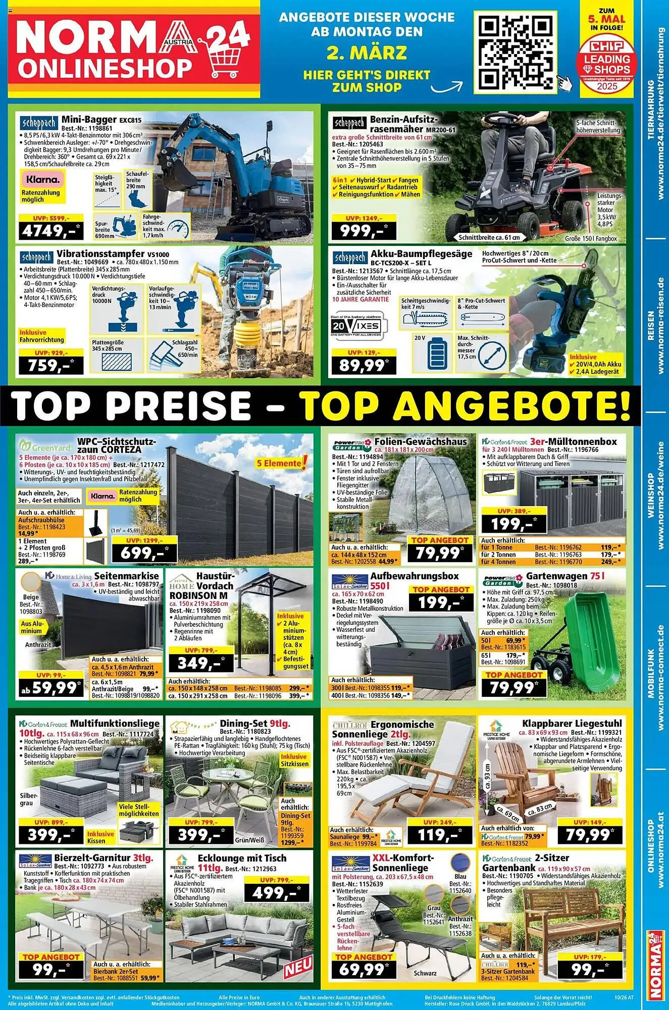 Norma Prospekt von 2. März bis 8. März 2026 - Flugblätt seite  1