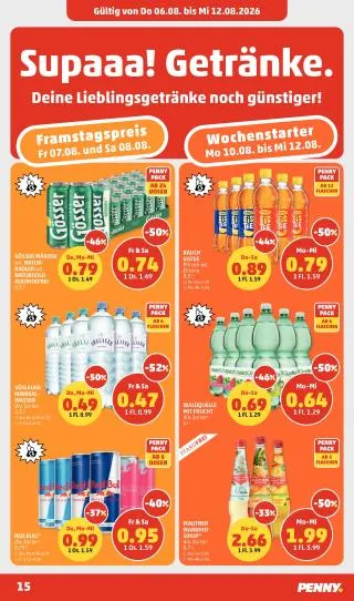 PENNY Flugblatt von 6. August bis 12. August 2026 - Flugblätt seite 15