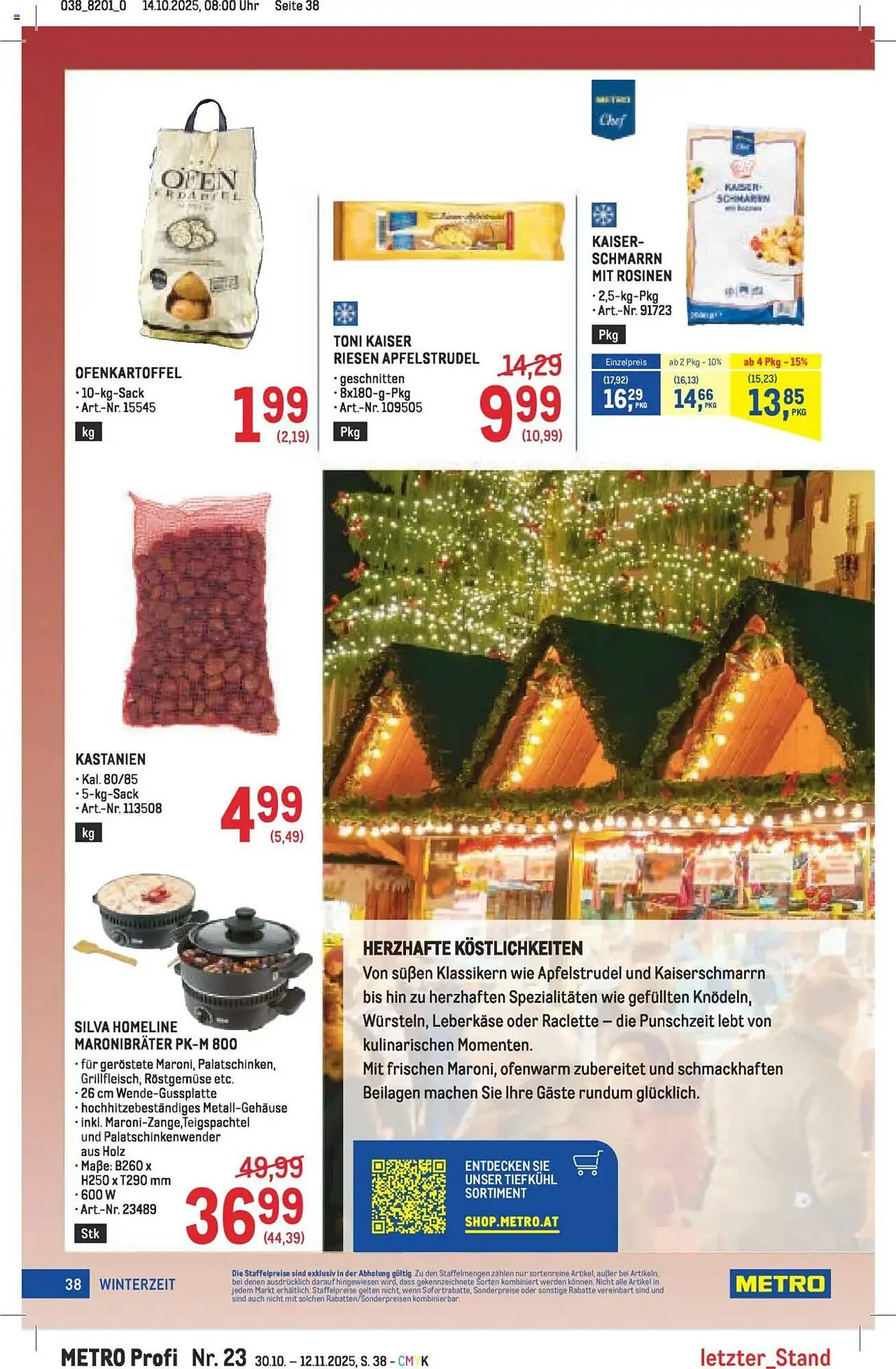 Metro Flugblatt von 30. Oktober bis 12. November 2025 - Flugblätt seite  38