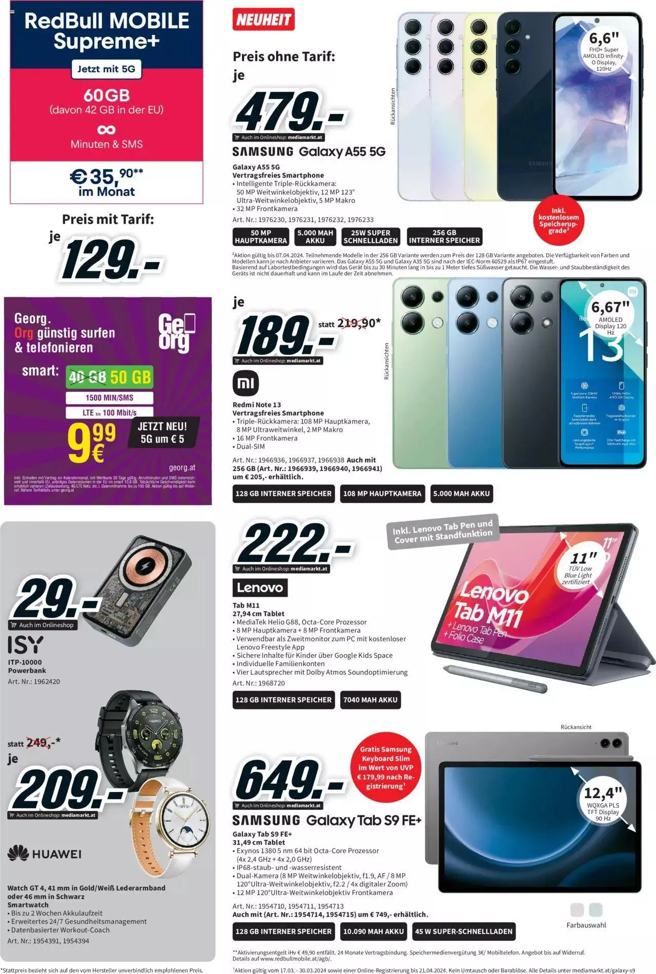 Media Markt Angebote von 17. März bis 30. März 2024 - Flugblätt seite  14