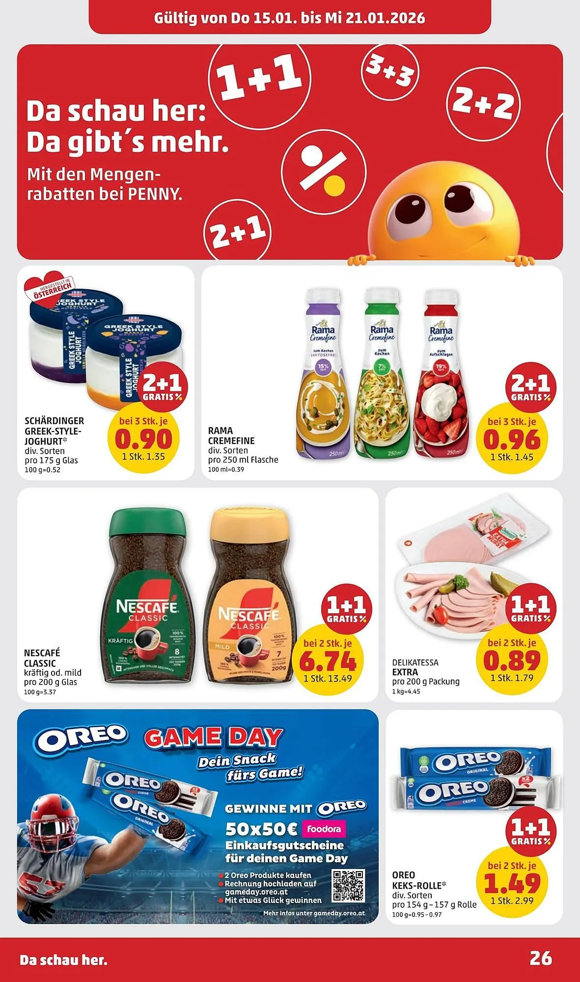 PENNY Flugblatt von 15. Jänner bis 21. Jänner 2026 - Flugblätt seite  26