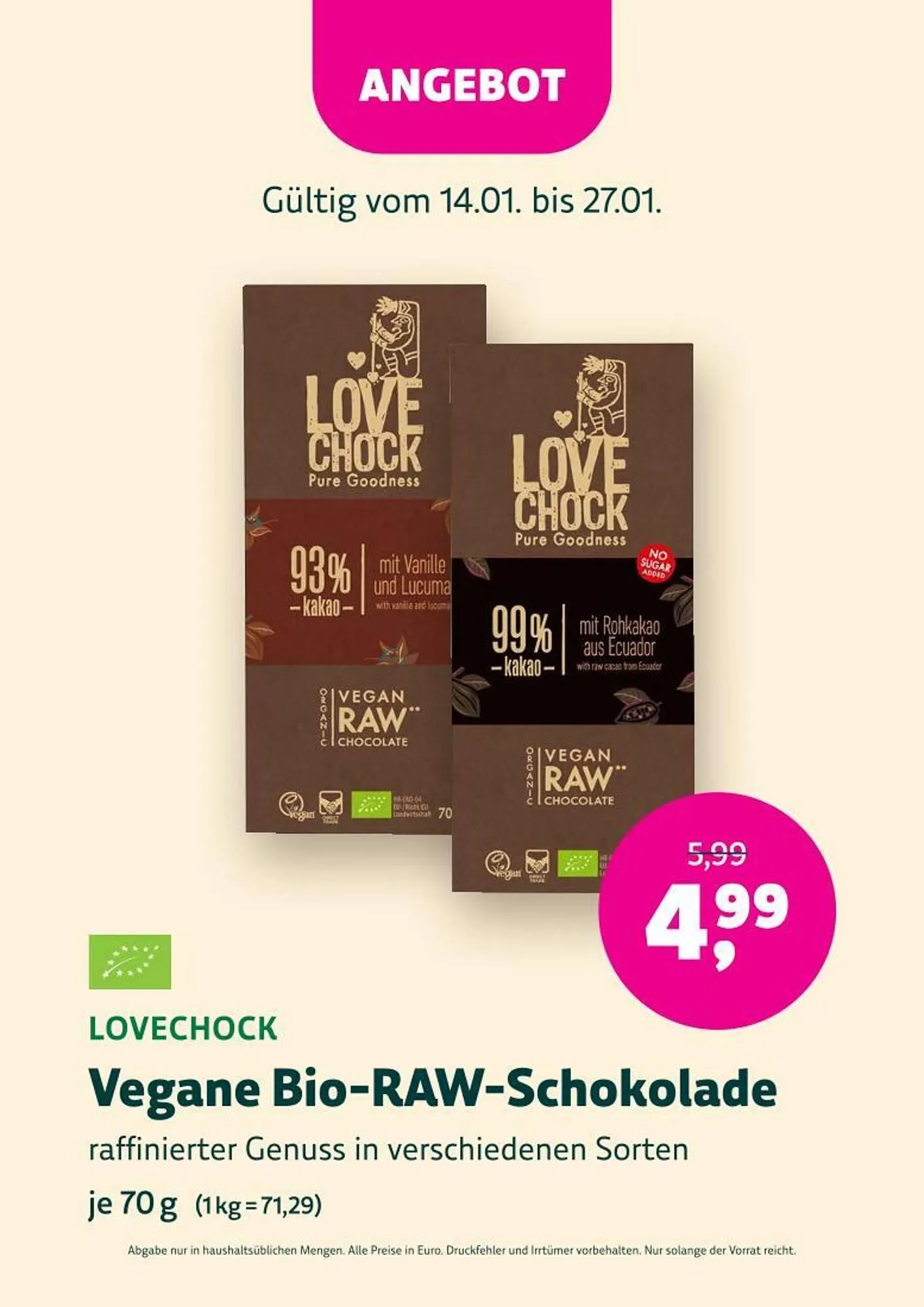 Denn's Biomarkt Flugblatt von 14. Jänner bis 27. Jänner 2026 - Flugblätt seite  14