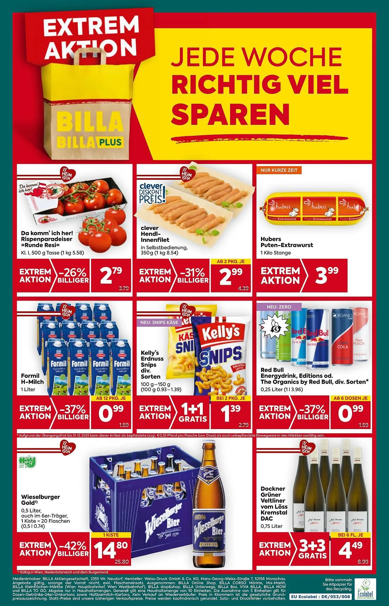 Billa Flugblatt von 13. Februar bis 19. Februar 2025 - Flugblätt seite 16