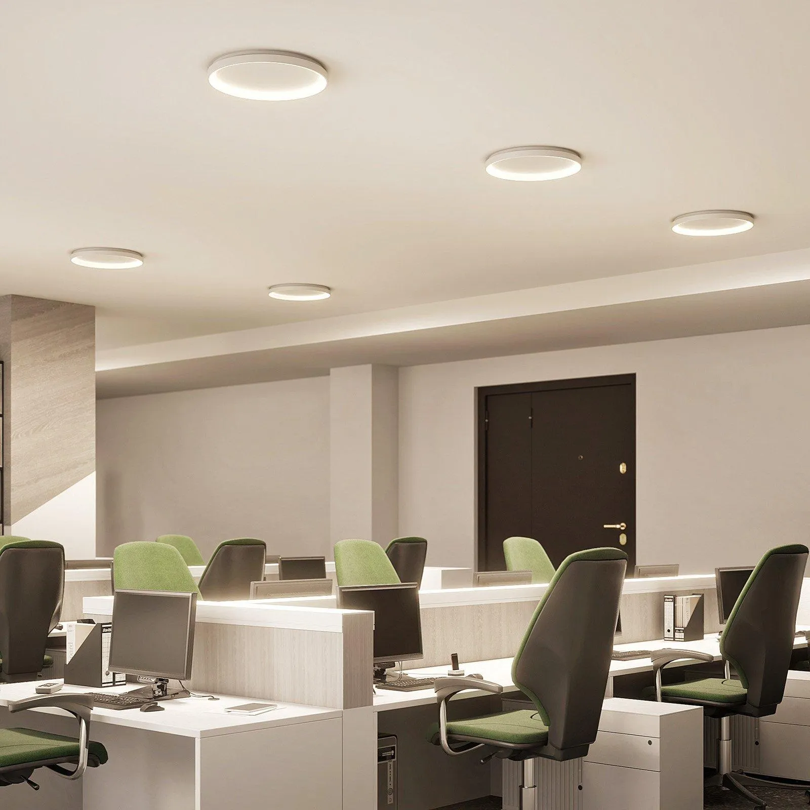 Arcchio LED-Deckenleuchte Vivy, Ø 58 cm, weiß, Metall