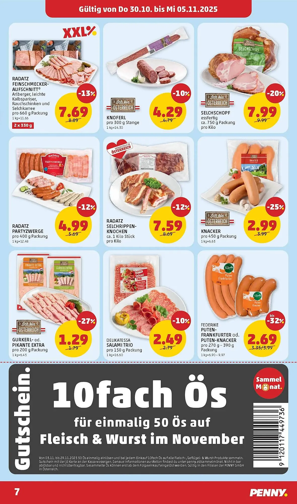 PENNY Flugblatt von 29. Oktober bis 5. November 2025 - Flugblätt seite 7