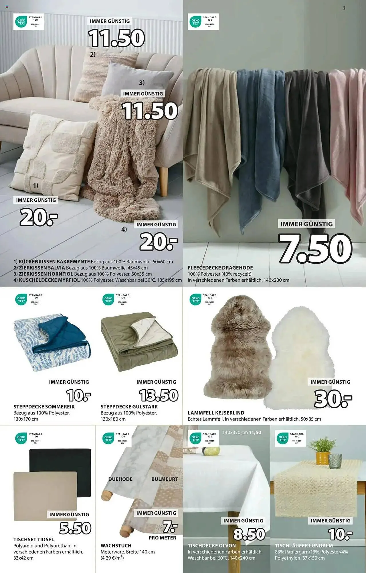 JYSK Flugblatt von 22. Jänner bis 11. Februar 2025 - Flugblätt seite 3