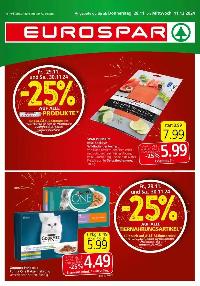 Große Auswahl an Angeboten von 27. November bis 11. Dezember 2024 - Flugblätt seite 1