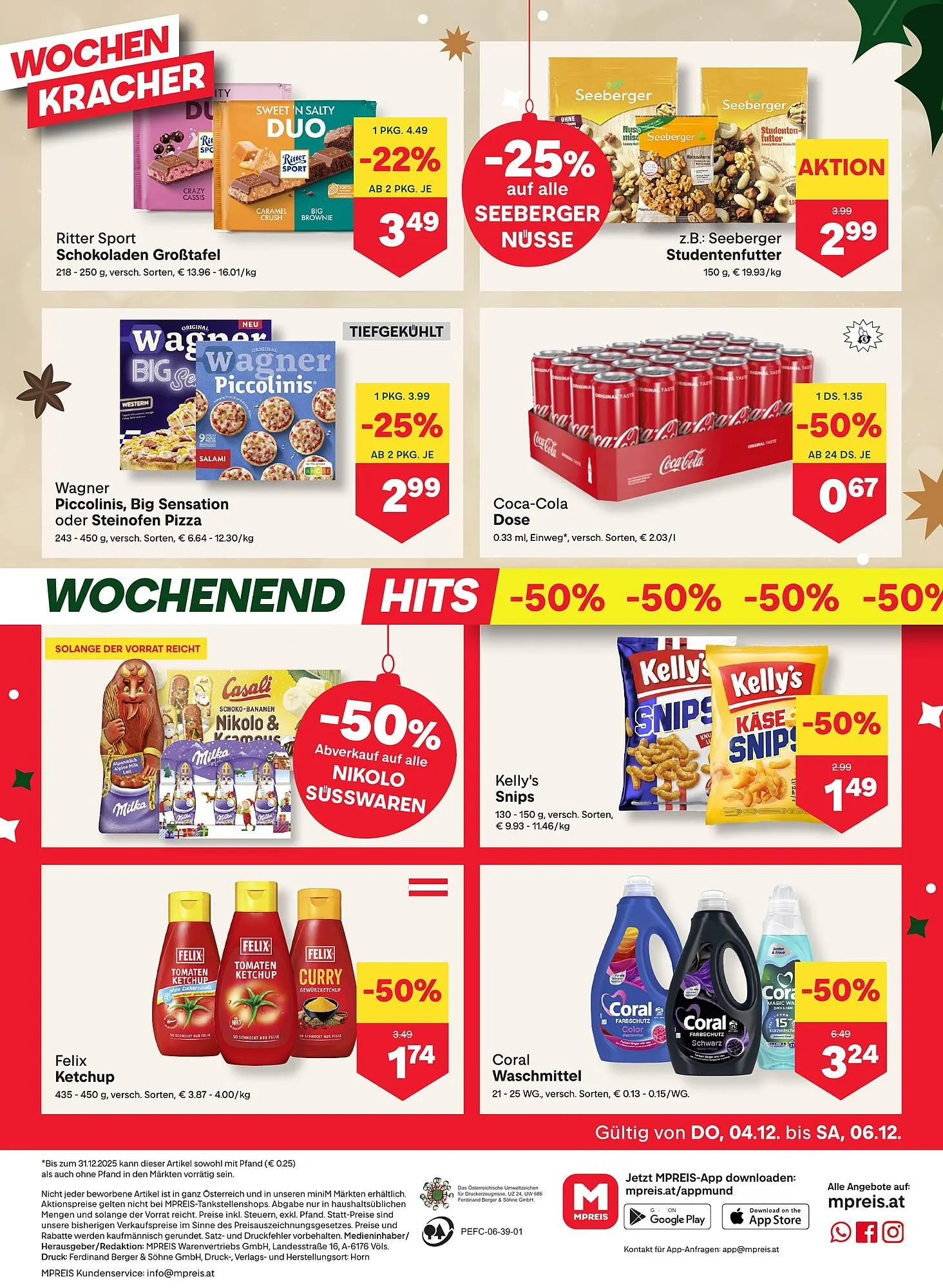 MPreis Flugblatt von 4. Dezember bis 10. Dezember 2025 - Flugblätt seite 12