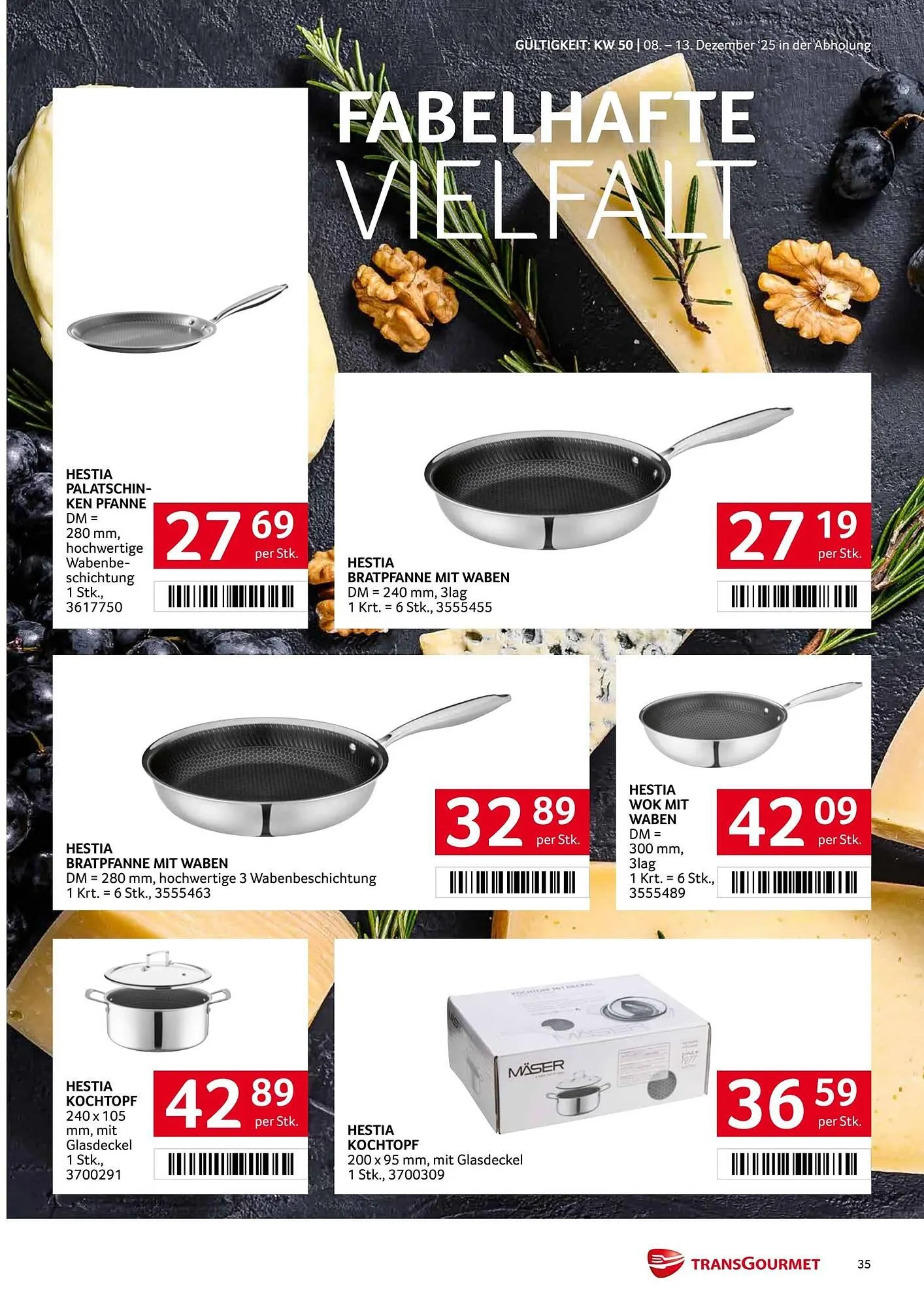 Transgourmet Flugblatt von 8. Dezember bis 14. Dezember 2025 - Flugblätt seite 35
