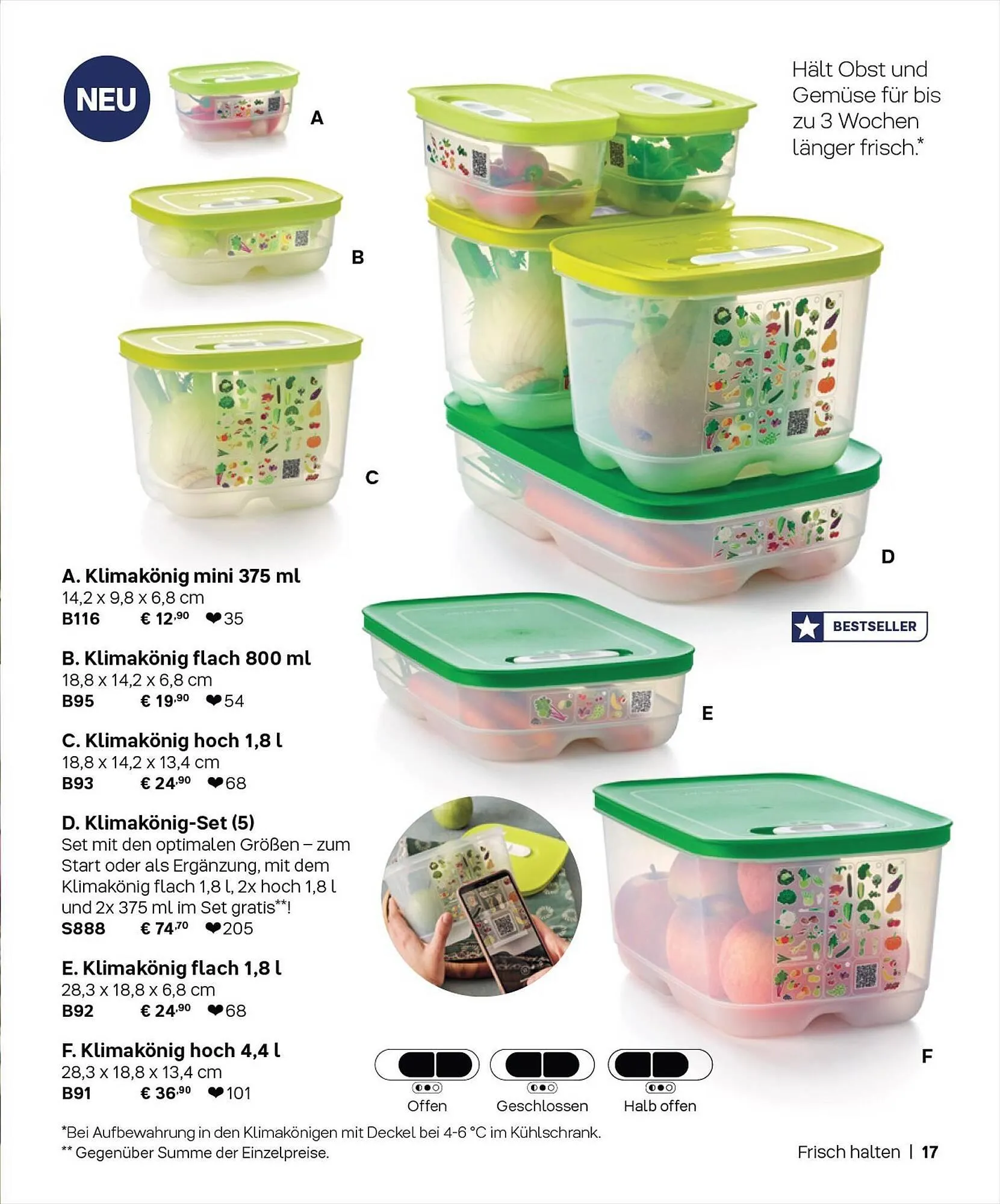 Tupperware Flugblatt von 1. September bis 29. Februar 2024 - Flugblätt seite  17