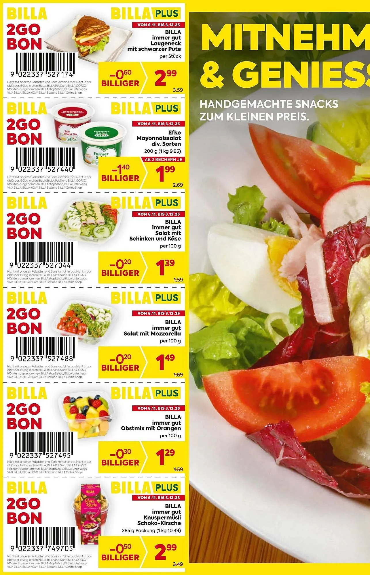 Billa Flugblatt von 6. November bis 3. Dezember 2025 - Flugblätt seite 2