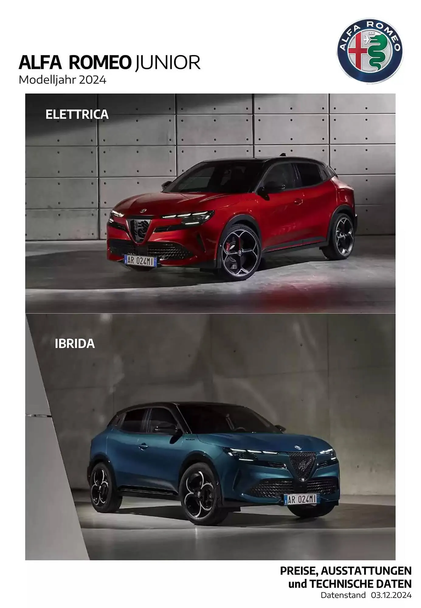 Alfa Romeo Junior Flugblatt - 1
