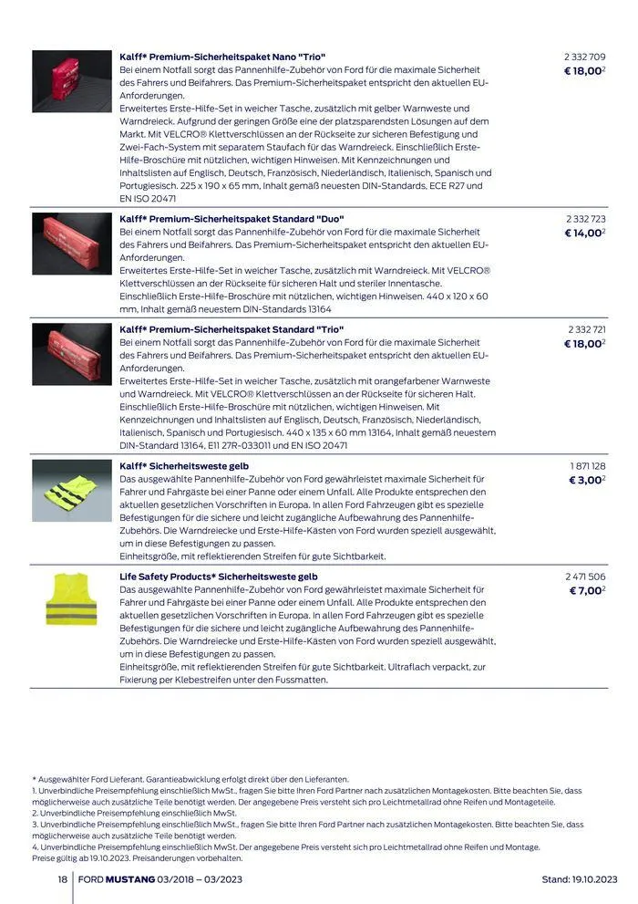FORD MUSTANG von 2. November bis 2. November 2024 - Flugblätt seite 18