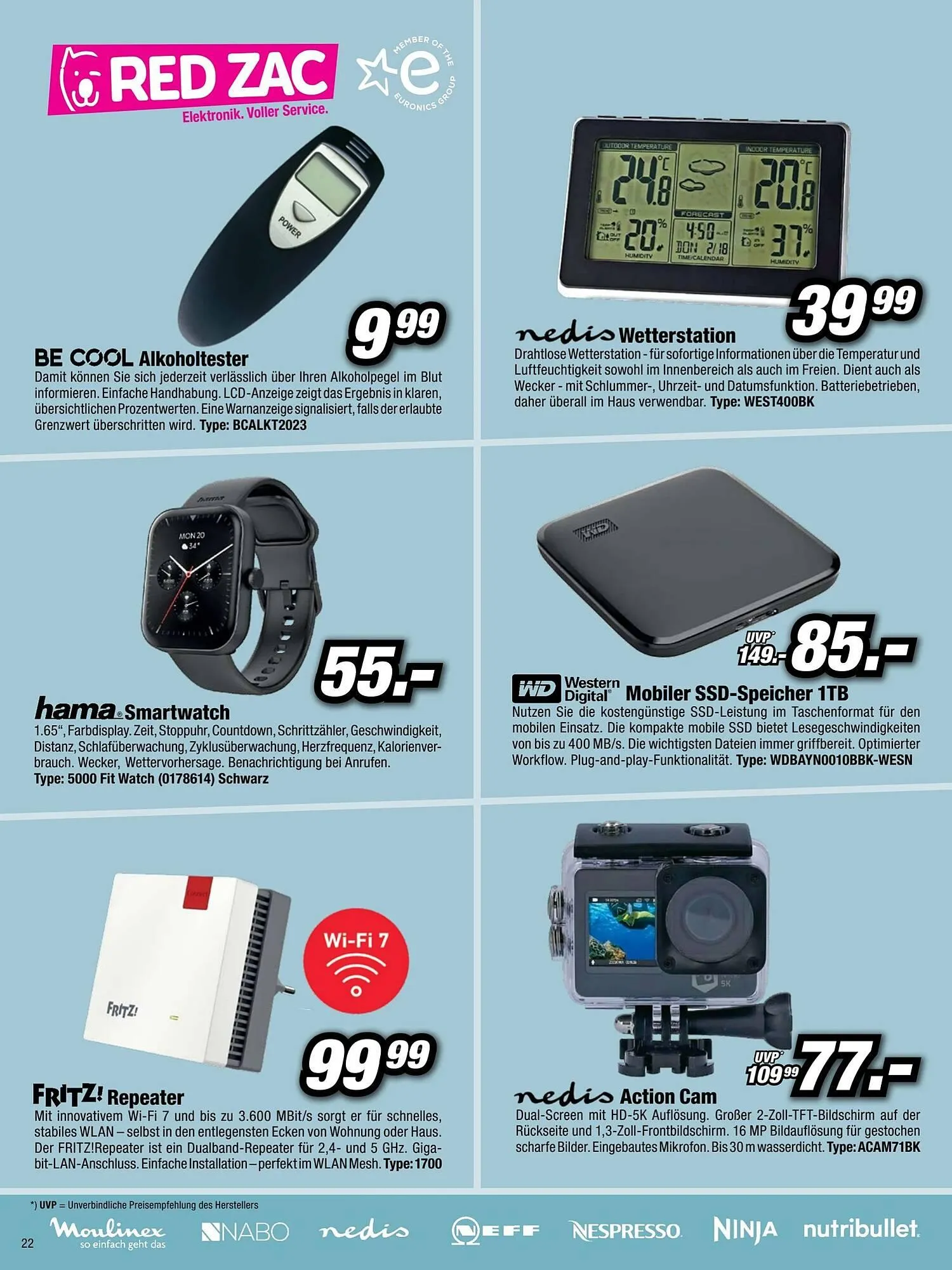 Red Zac Flugblatt von 26. Dezember bis 14. Jänner 2026 - Flugblätt seite  22