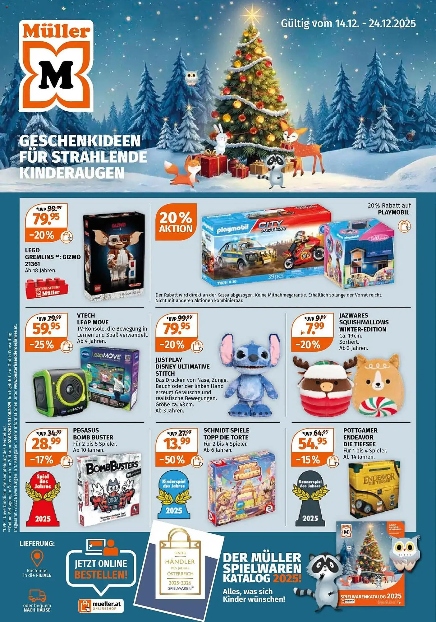 Müller Flugblatt von 14. Dezember bis 24. Dezember 2025 - Flugblätt seite 1