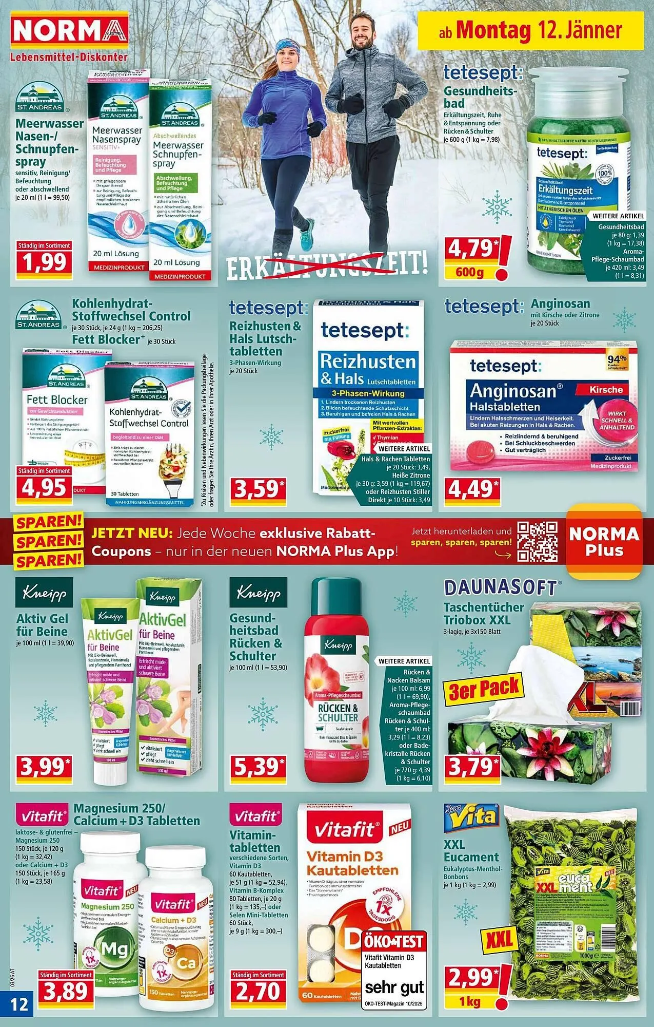Norma Prospekt von 12. Jänner bis 18. Jänner 2026 - Flugblätt seite  12