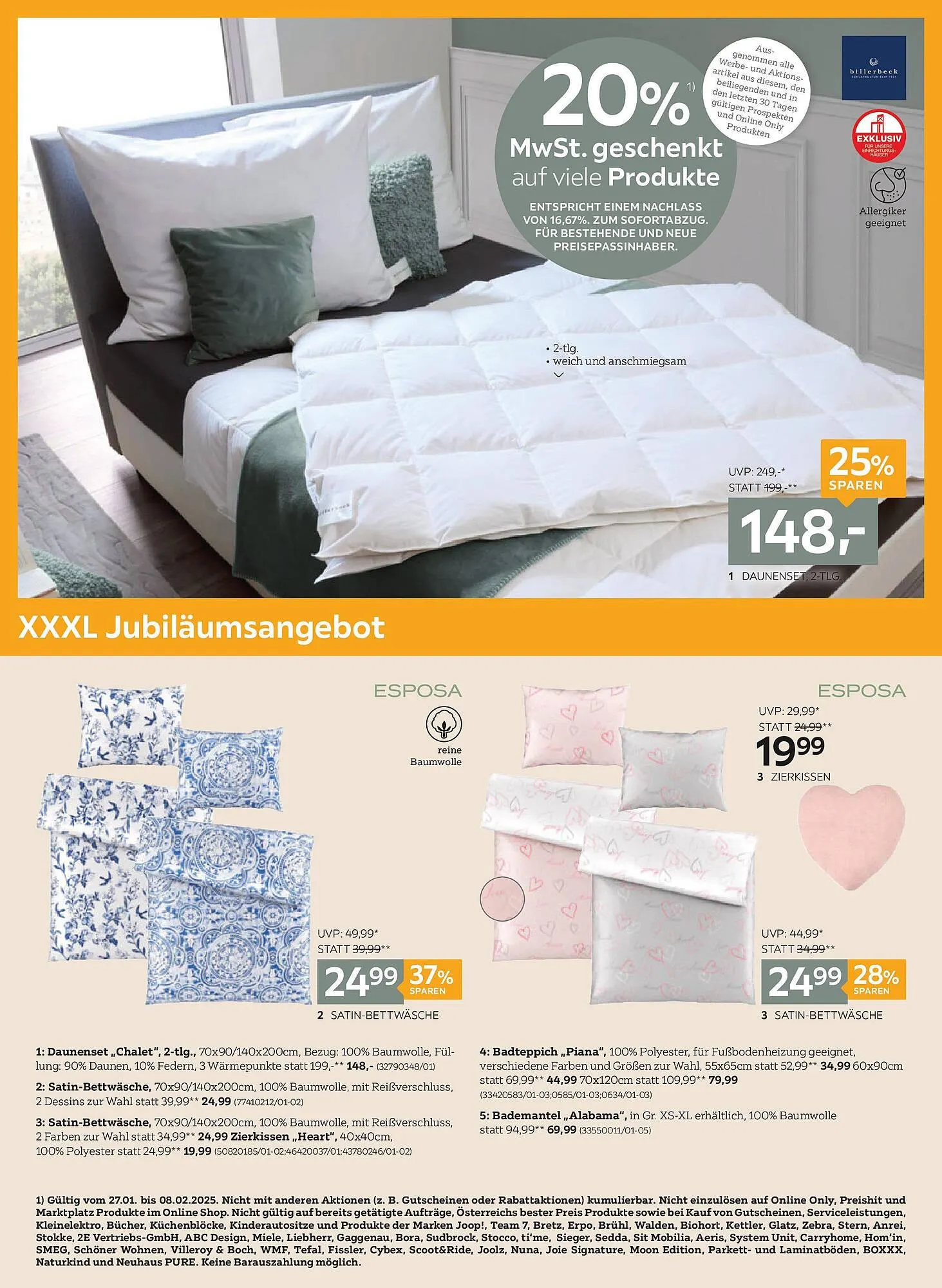 XXXLutz Flugblatt von 27. Jänner bis 8. Februar 2025 - Flugblätt seite  4