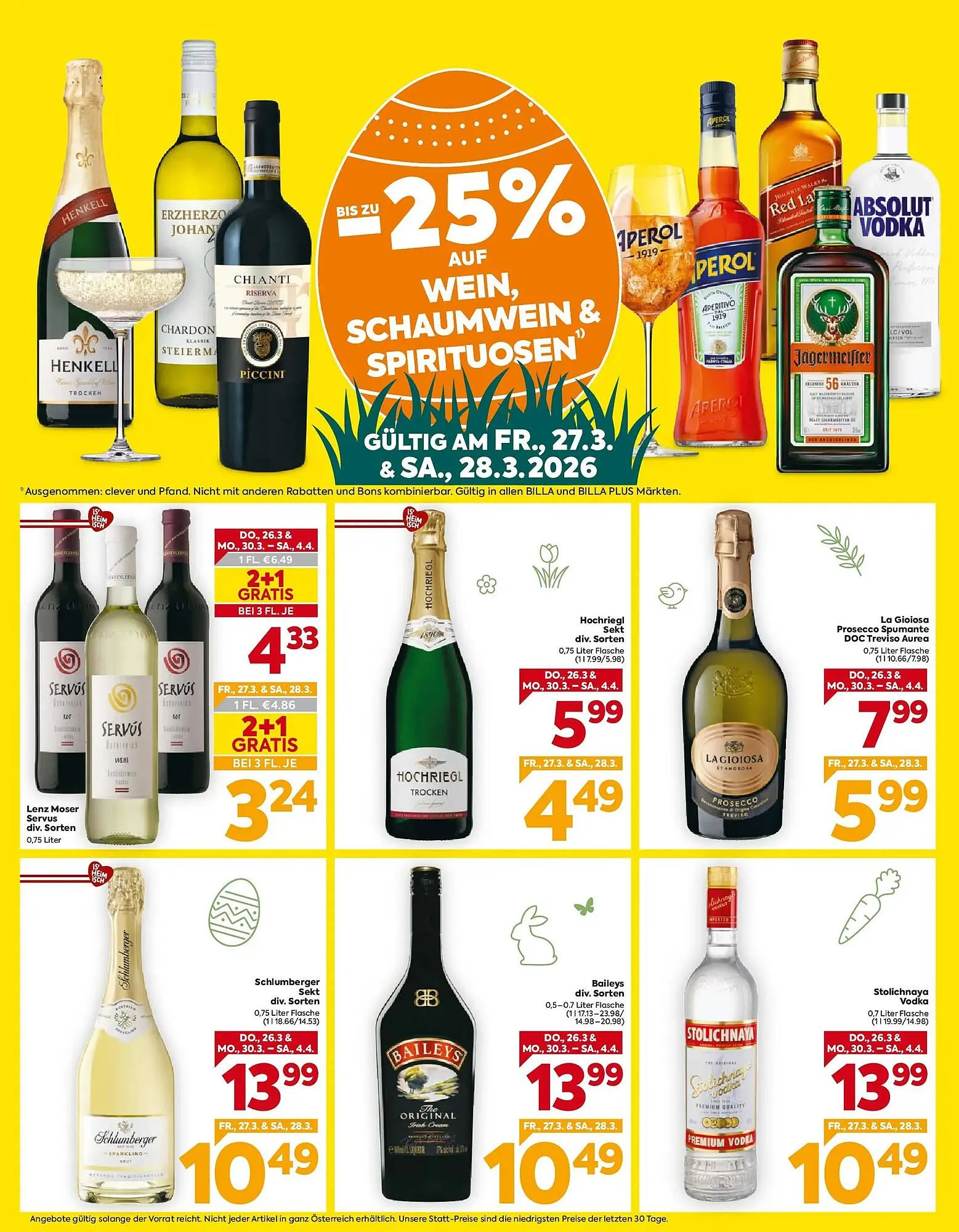 Billa Flugblatt von 26. März bis 4. April 2026 - Flugblätt seite  2