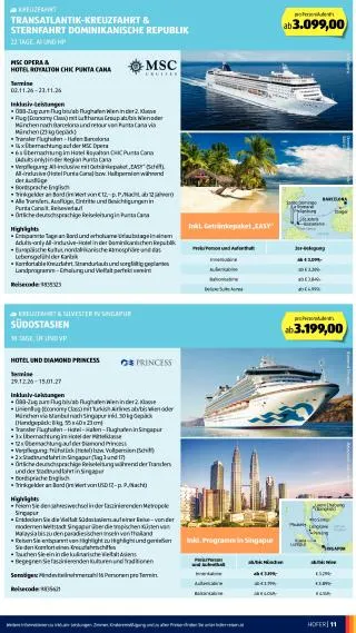 Hofer Flugblatt - Reisen von 27. Mai bis 30. Juni 2026 - Flugblätt seite  11