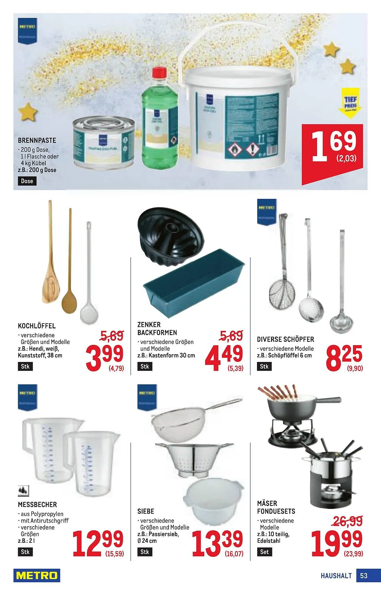 Metro Flugblatt von 11. Dezember bis 7. Jänner 2026 - Flugblätt seite  53