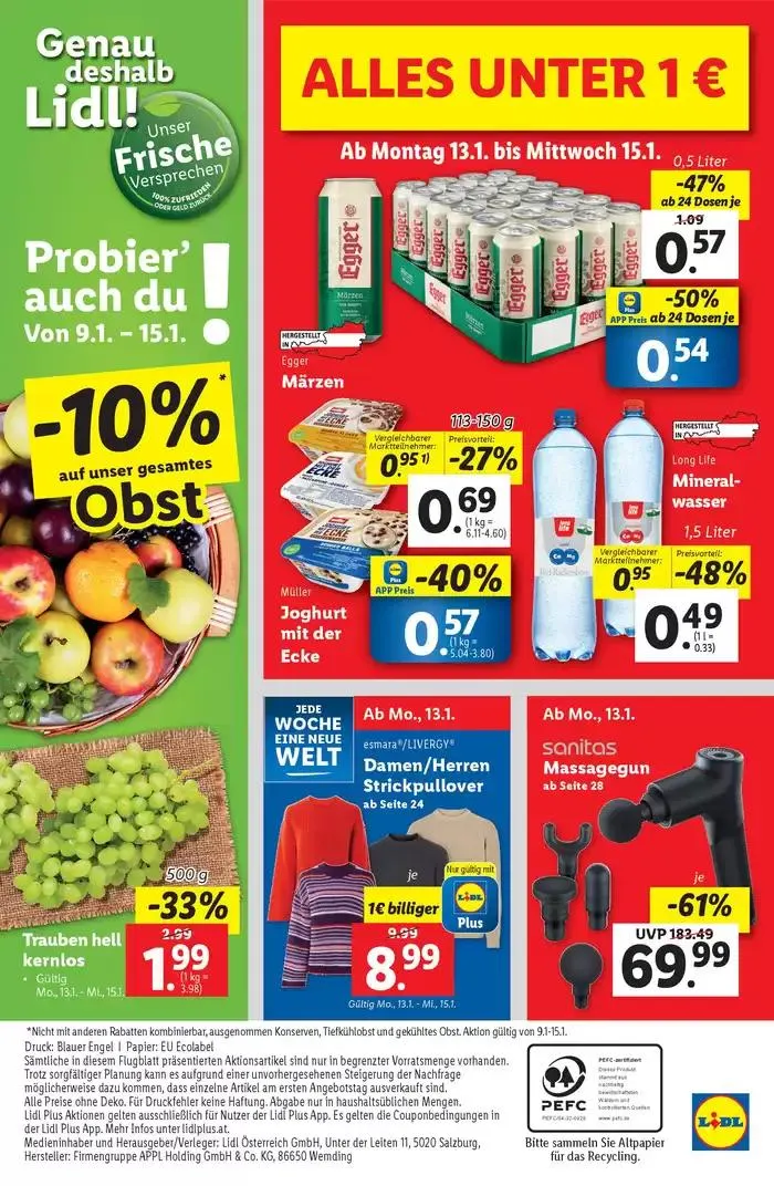 Unsere besten Schnäppchen von 9. Jänner bis 15. Jänner 2025 - Flugblätt seite 38