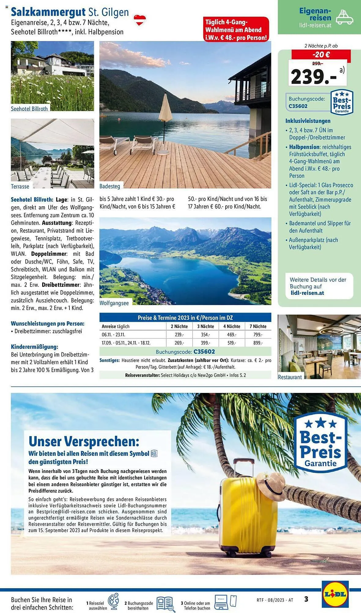 Lidl Flugblatt von 12. August bis 15. September 2023 - Flugblätt seite 3