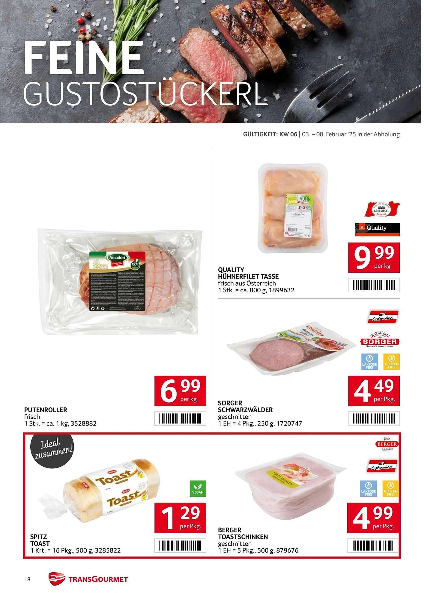 Transgourmet Flugblatt von 3. Februar bis 9. Februar 2025 - Flugblätt seite  16
