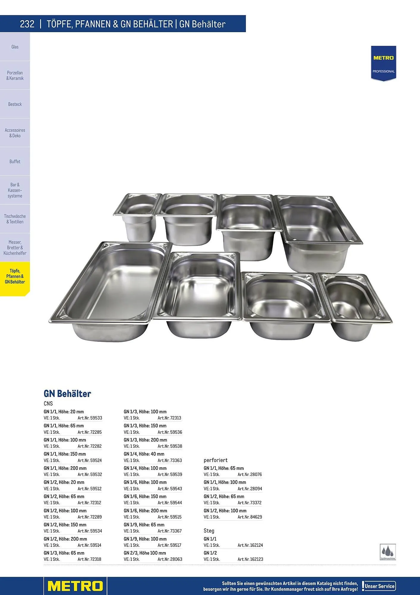 Metro Flugblatt von 25. März bis 31. Dezember 2026 - Flugblätt seite  232