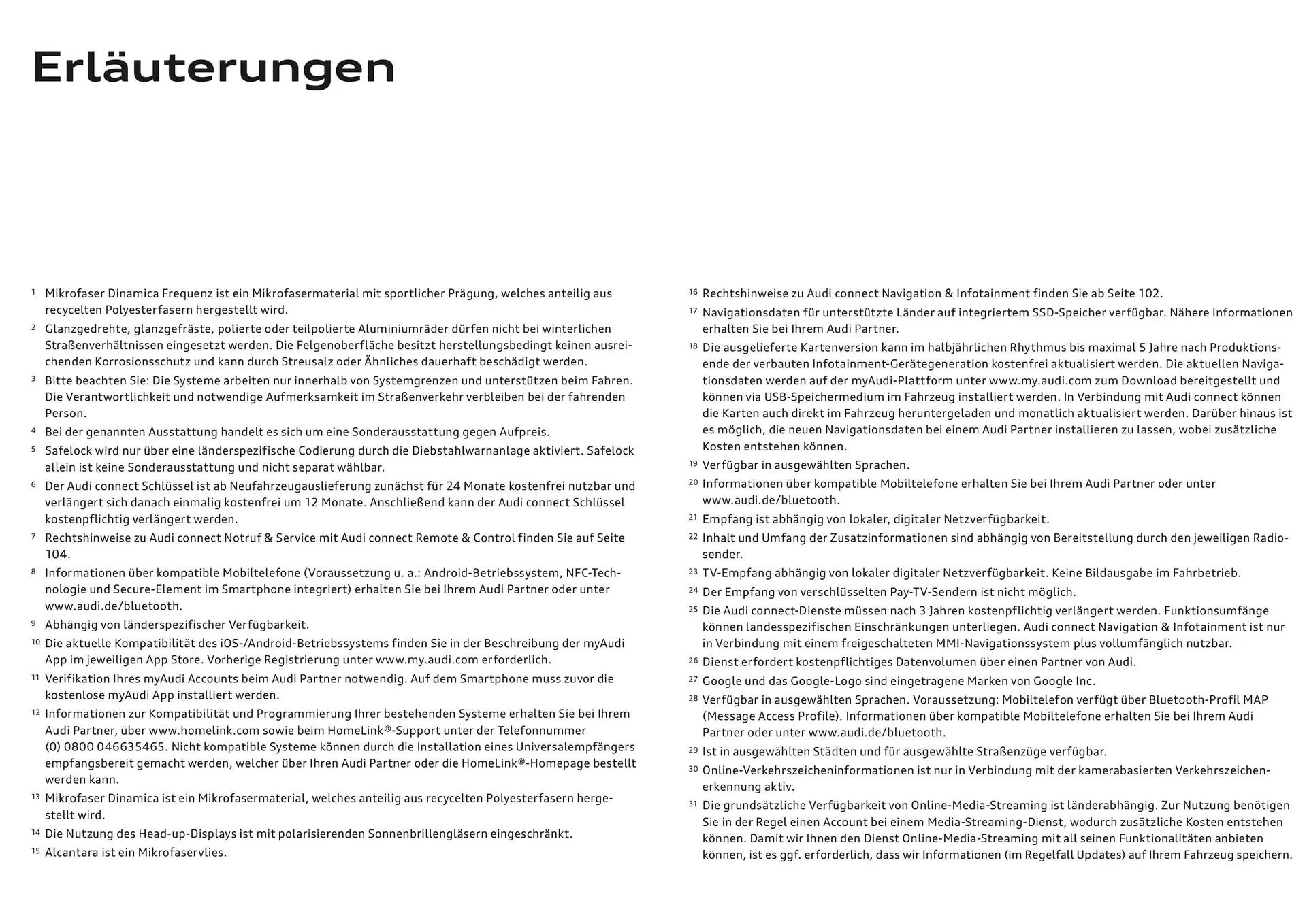 Audi Flugblatt von 20. November bis 22. Juli 2026 - Flugblätt seite  110