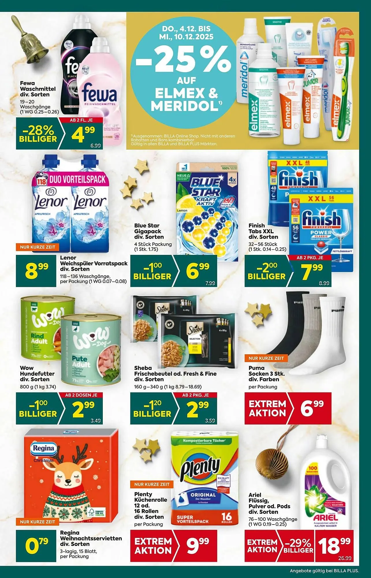 Billa Flugblatt von 4. Dezember bis 10. Dezember 2025 - Flugblätt seite  19