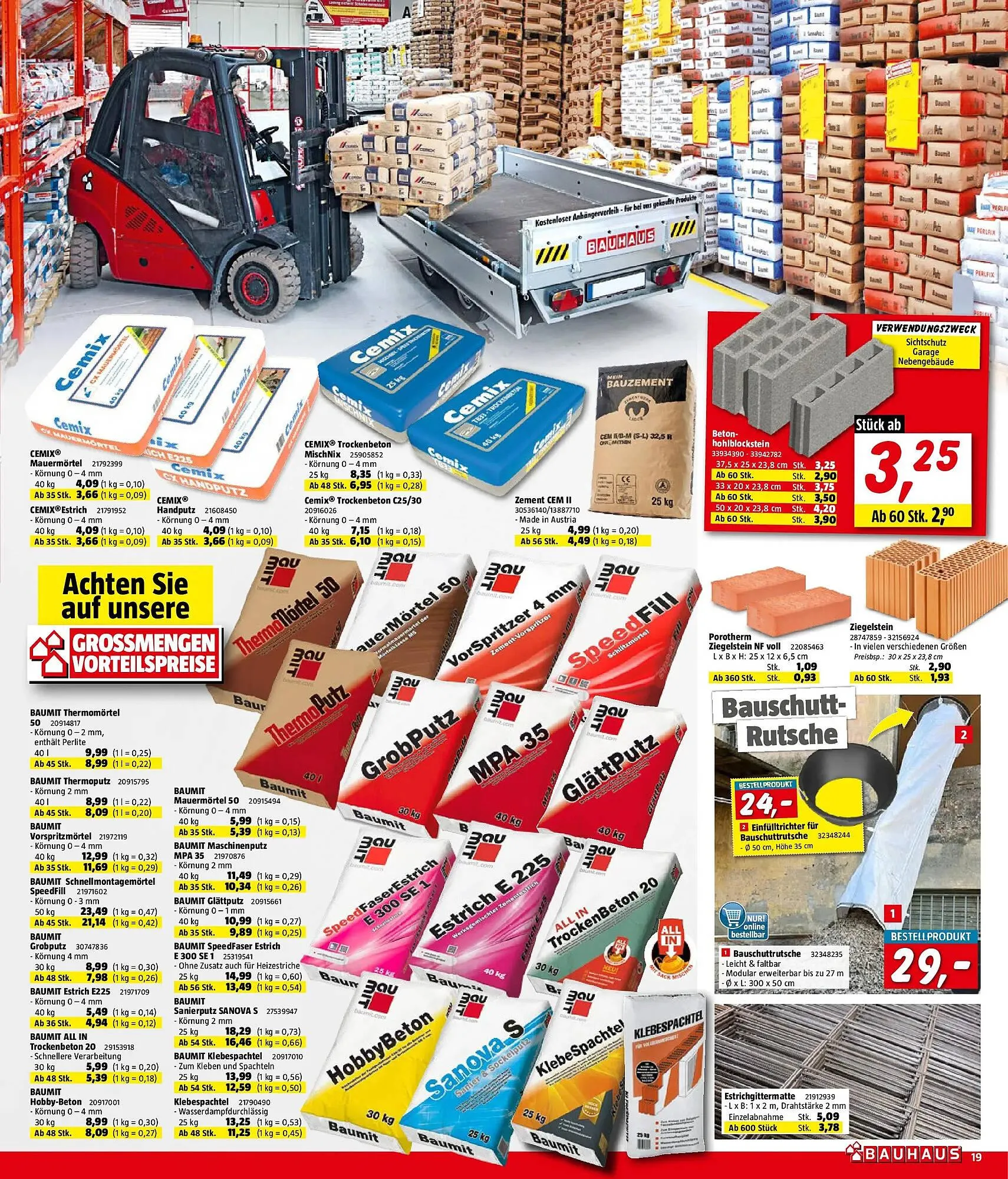 Bauhaus Flugblatt von 1. April bis 21. April 2026 - Flugblätt seite  19