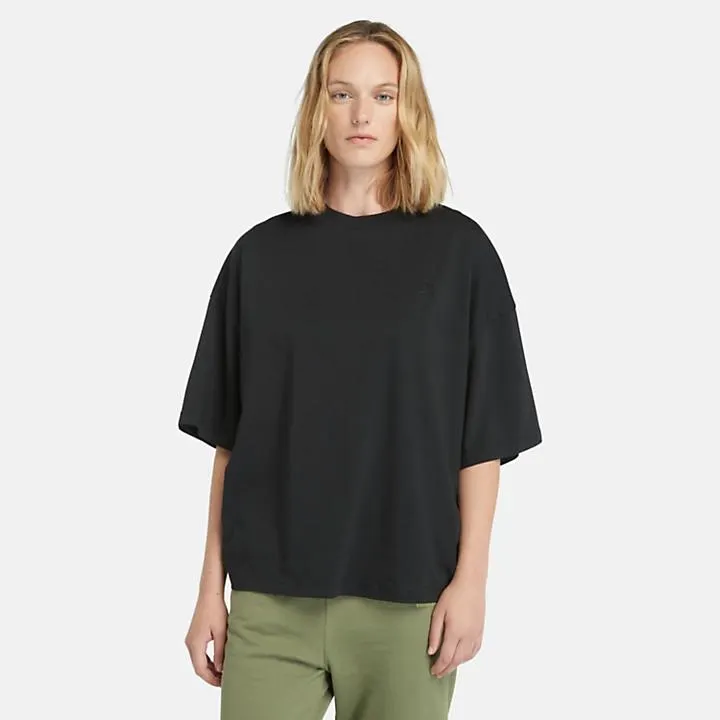 Oversize T-Shirt für Damen in Schwarz