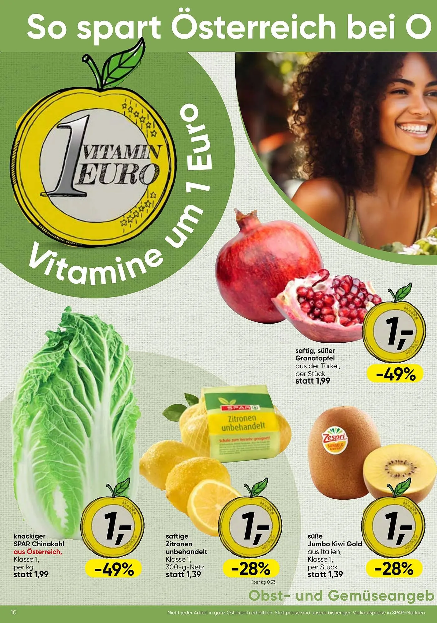 Spar Flugblatt von 5. Jänner bis 10. Jänner 2026 - Flugblätt seite 1