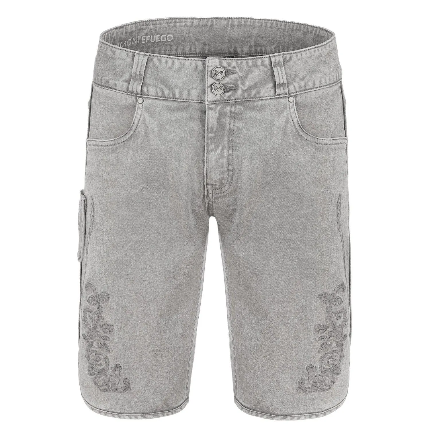 Herren Trachtenjeans grau ohne Latz