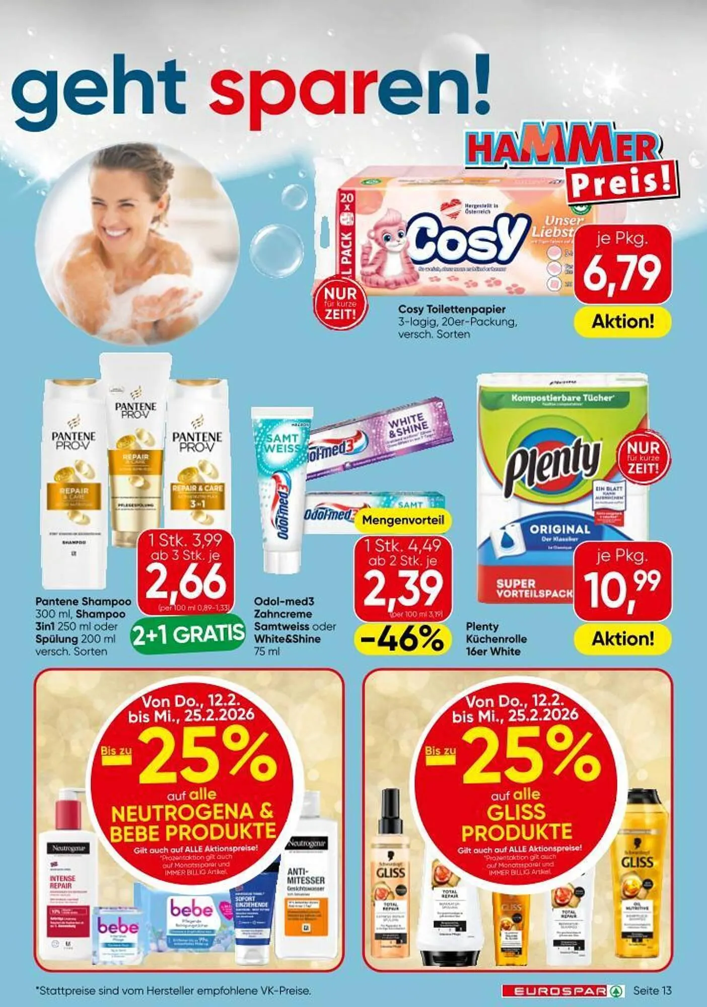 Eurospar Flugblatt von 6. Februar bis 25. Februar 2026 - Flugblätt seite  13