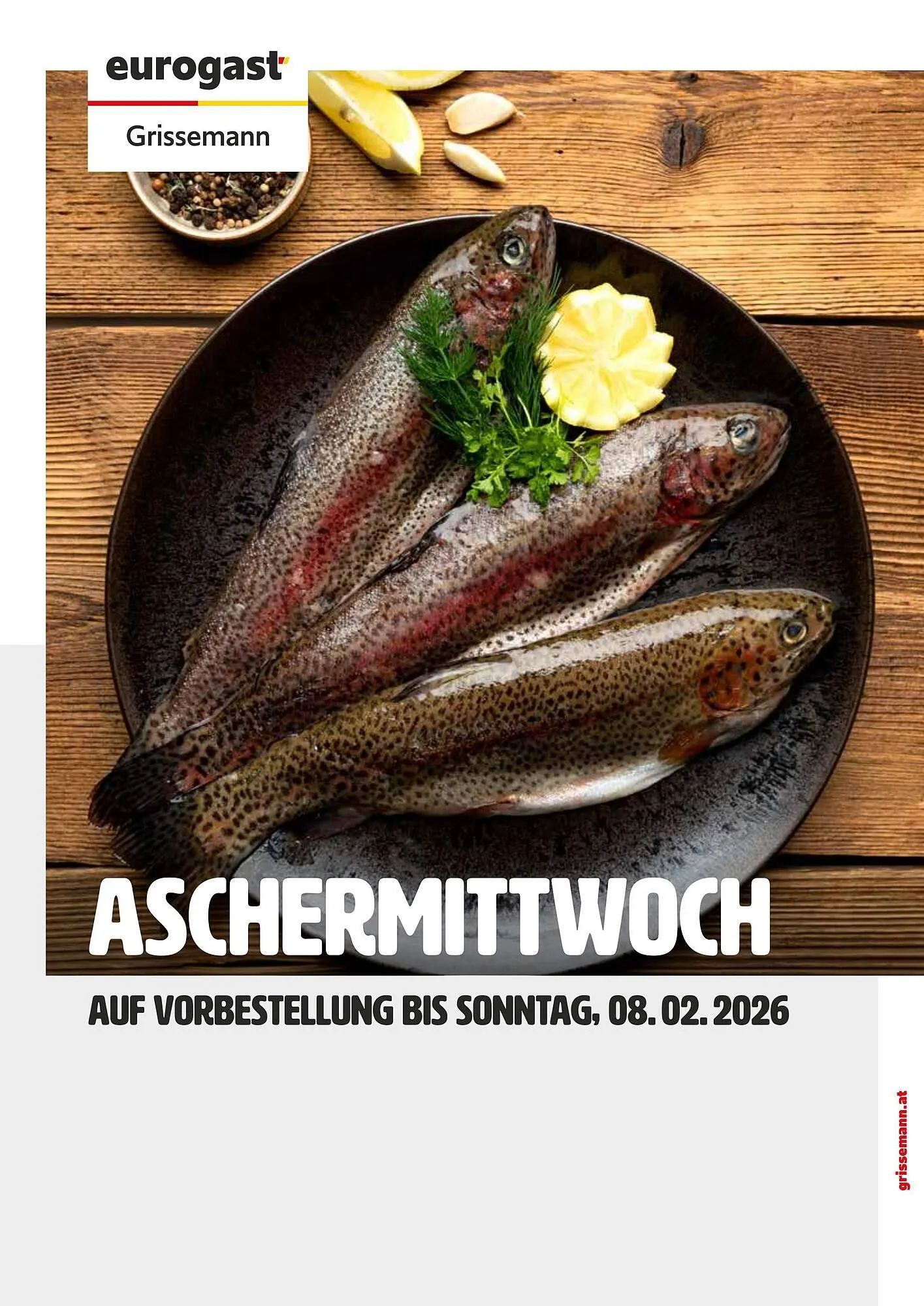 Eurogast Grissemann Flugblatt von 16. Jänner bis 8. Februar 2026 - Flugblätt seite  1