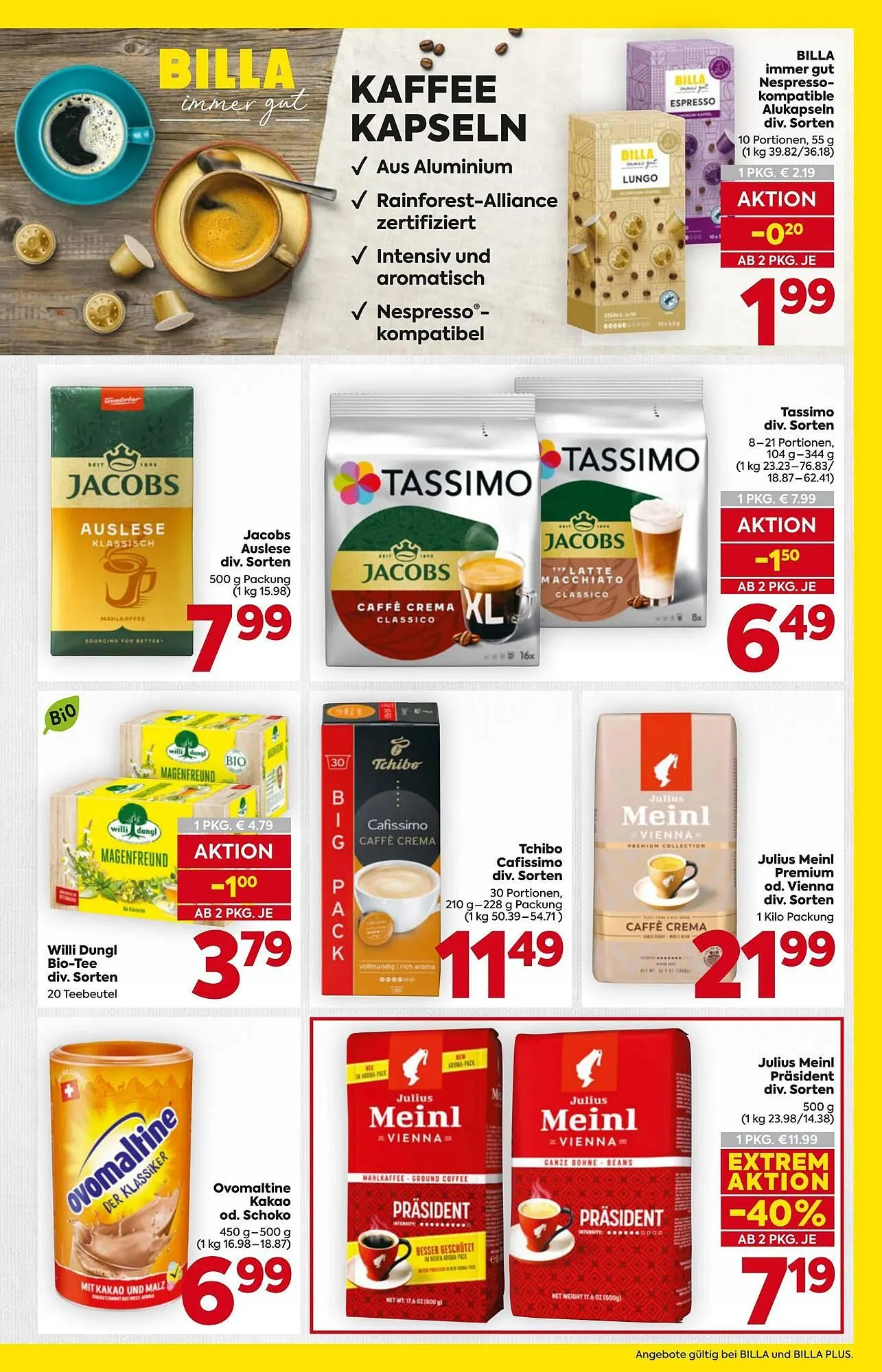 Billa Flugblatt von 22. Jänner bis 28. Jänner 2026 - Flugblätt seite  15