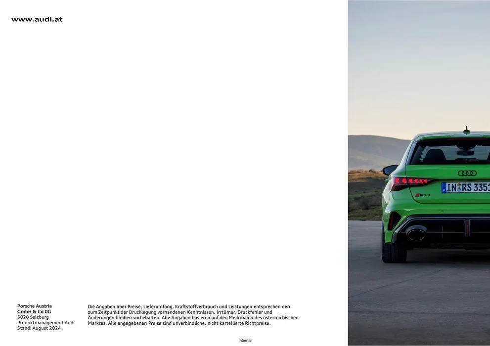 Audi RS 3 Limousine von 27. August bis 27. August 2025 - Flugblätt seite  19